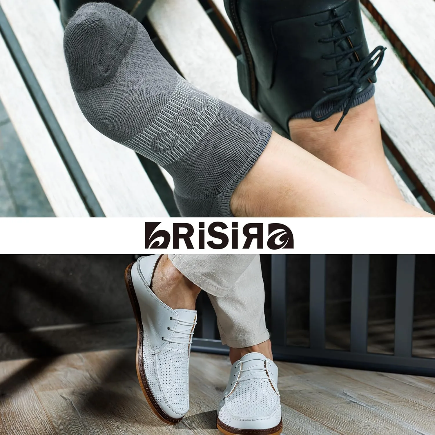 BRISIRA Coolmax Bamboo Viscose Compression No Show Socks Moisture Wicking Cushion Short Low Cut Ankle Athletic Sock for Golf