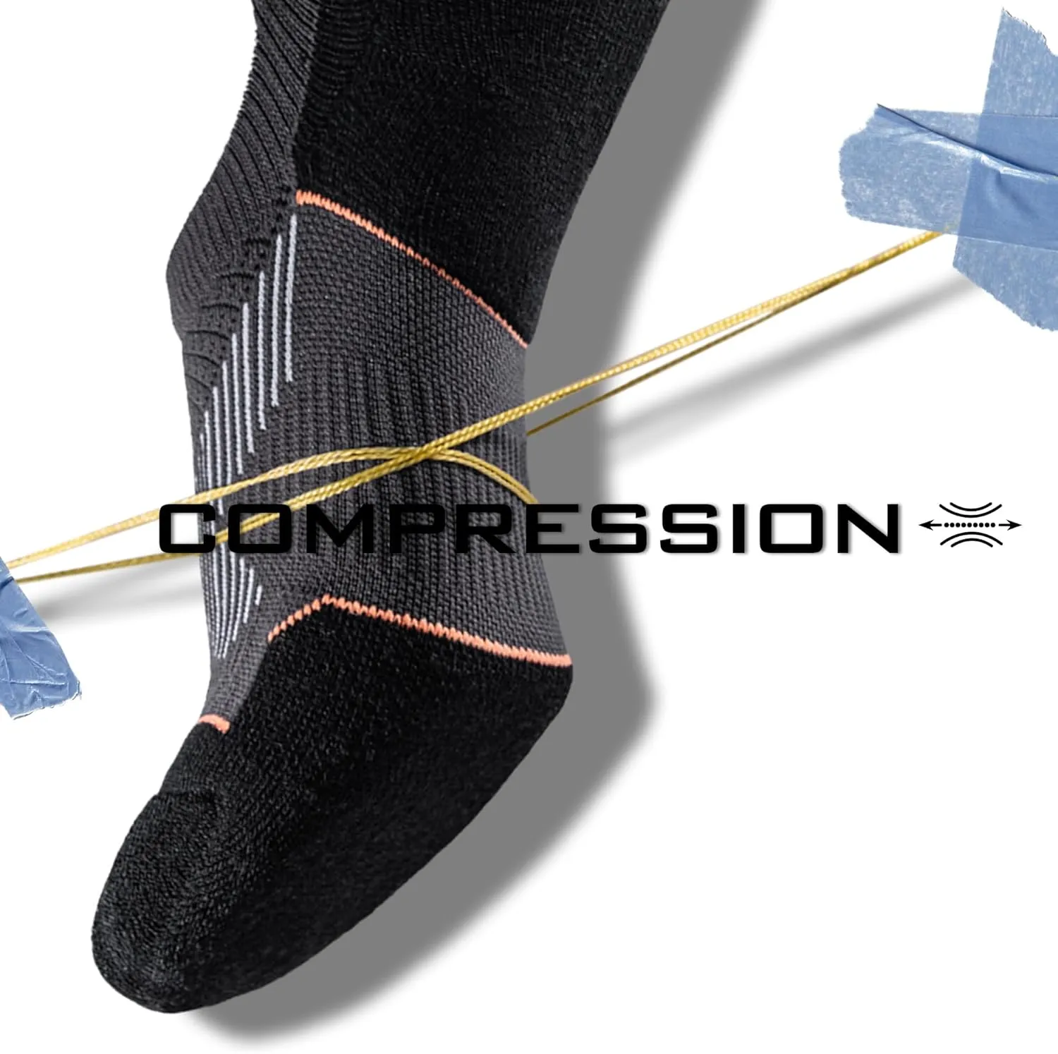 BRISIRA Coolmax Bamboo Viscose Compression No Show Socks Moisture Wicking Cushion Short Low Cut Ankle Athletic Sock for Golf
