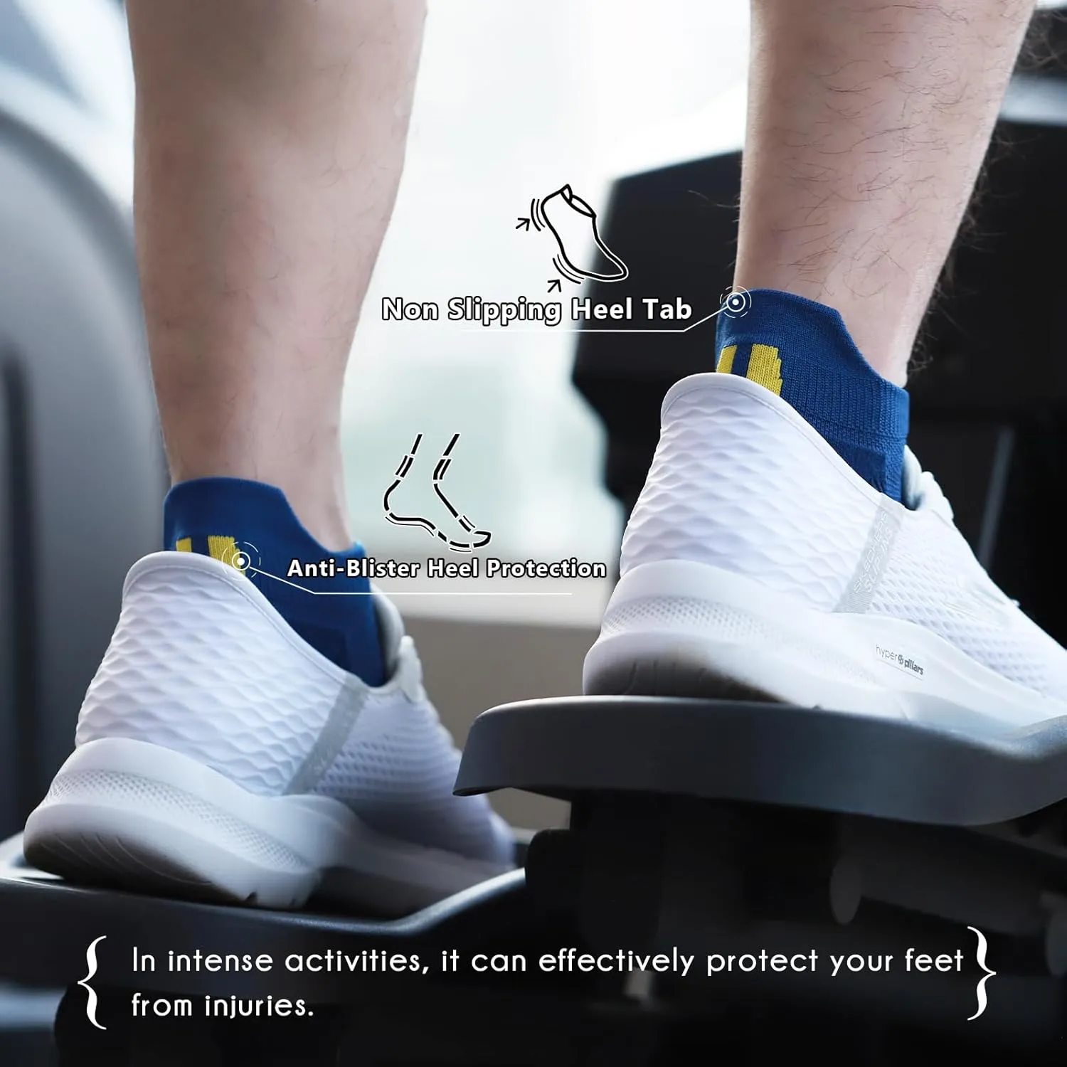 BRISIRA Coolmax Bamboo Viscose Compression Running Socks 3 Pairs Ankle Low Cut Athletic Anti Blister Cushioned Seamless