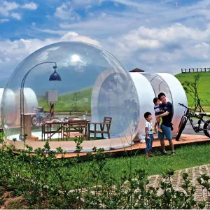 Bubble House Inflatable Bubble Tent Inflatable Bubble Tent Double Room Transparent Bubble Tree 3M/4M/5M Diameter Bubble Dome Tent Bubble Hotel Bubble House,3M (Color : 4m) (4m)