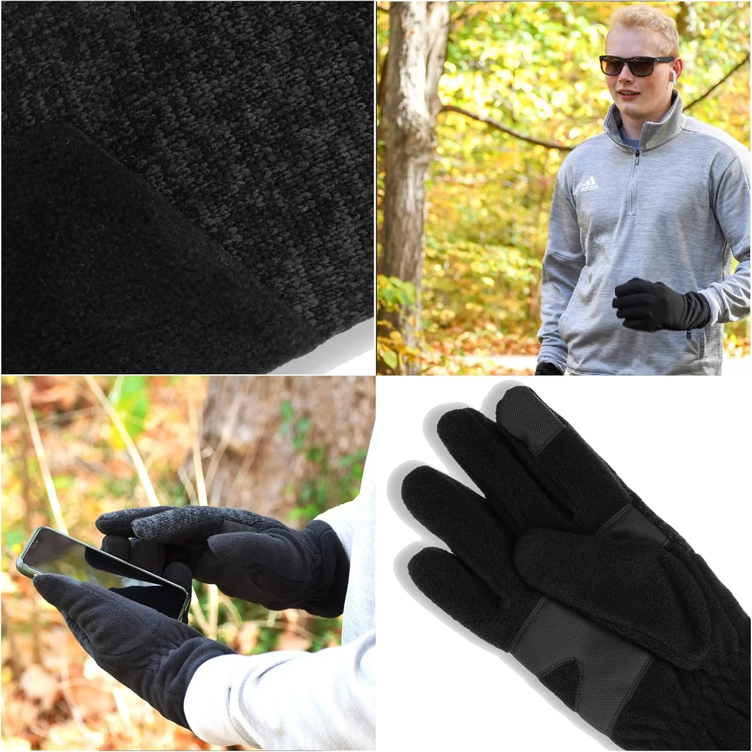 C9 Champion Men's Fleece Glove, Touch Screen Friendly With Thinsulate
