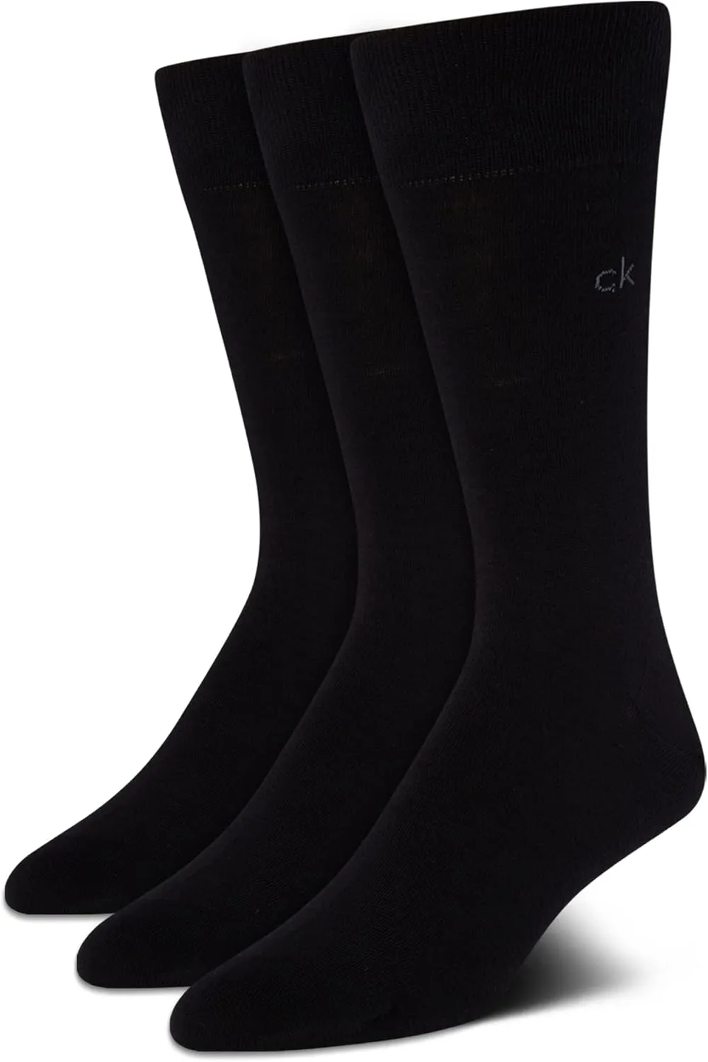 Calvin Klein Men's Dress Crew Socks - 3 Pack Soft Athletic Performance Crew Socks for Men - Casual Long Mens Sport socks