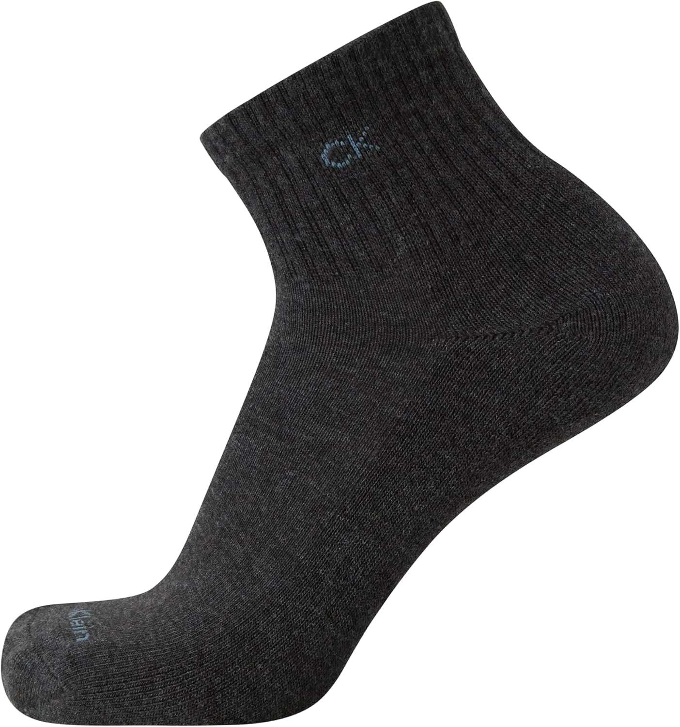 Calvin Klein Men's Quarter Socks - 12 Pack Athletic Performance Cushioned Comfort Ankle Socks for Men (Sizes: 7-12)