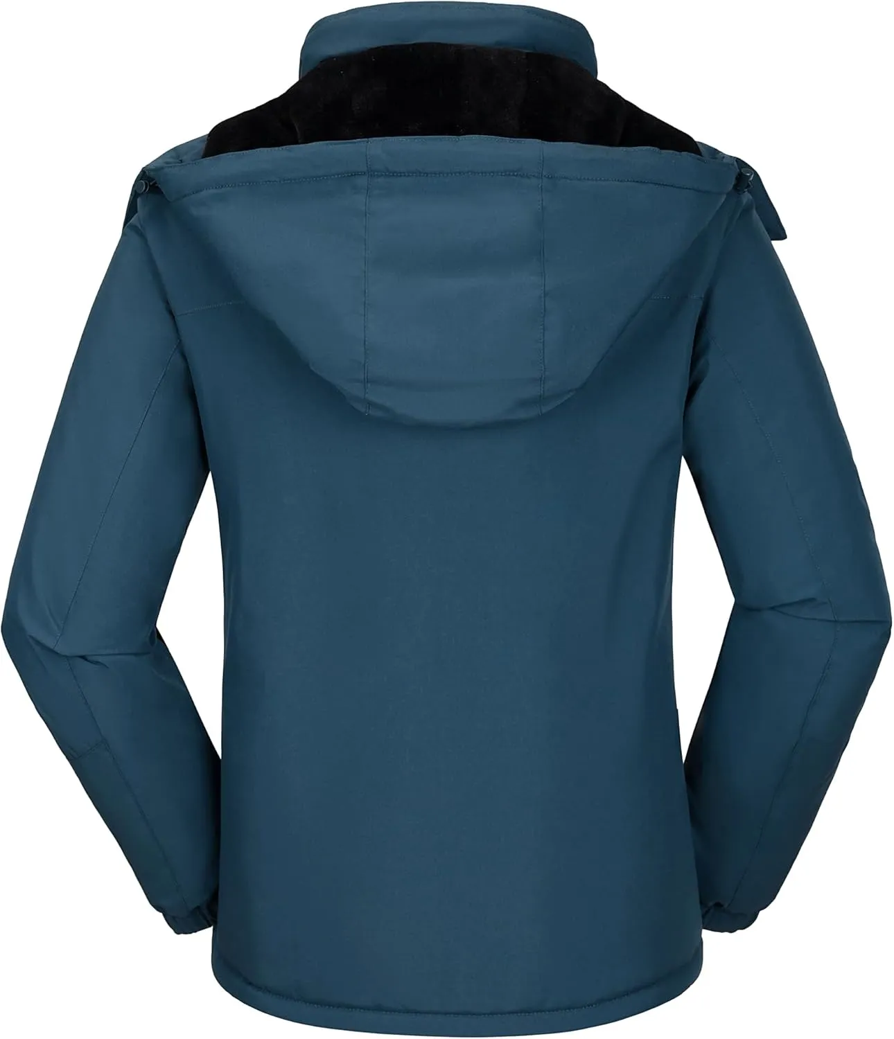CAMELSPORTS Women's Waterproof Snow Ski Jakcet Fleece Warm Winter Coat Hooded Windproof Insulated Snowboarding Jacket