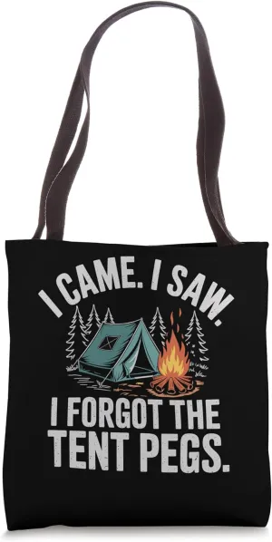 Camp Quote Vintage Fan Designs Campfire Vintage Camping Tote Bag