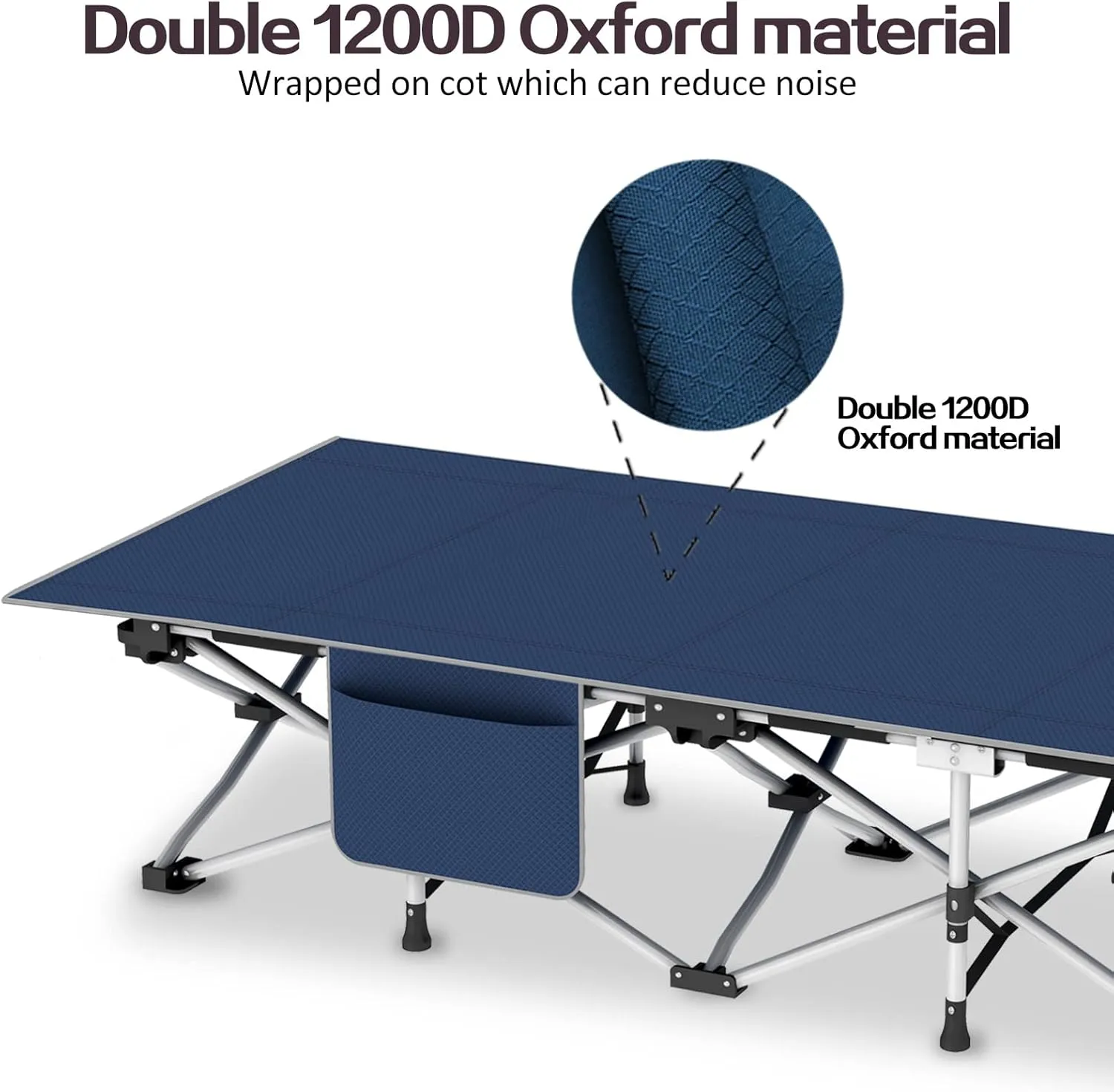 Camping cot, Camping Bed cots for Sleeping 450LBS(Max Load) 75x28 inches Folding cot with Carry Bag Double Layer Oxford Camping cots Sleeping cots for Adults Office Home Nap Beach Vocation