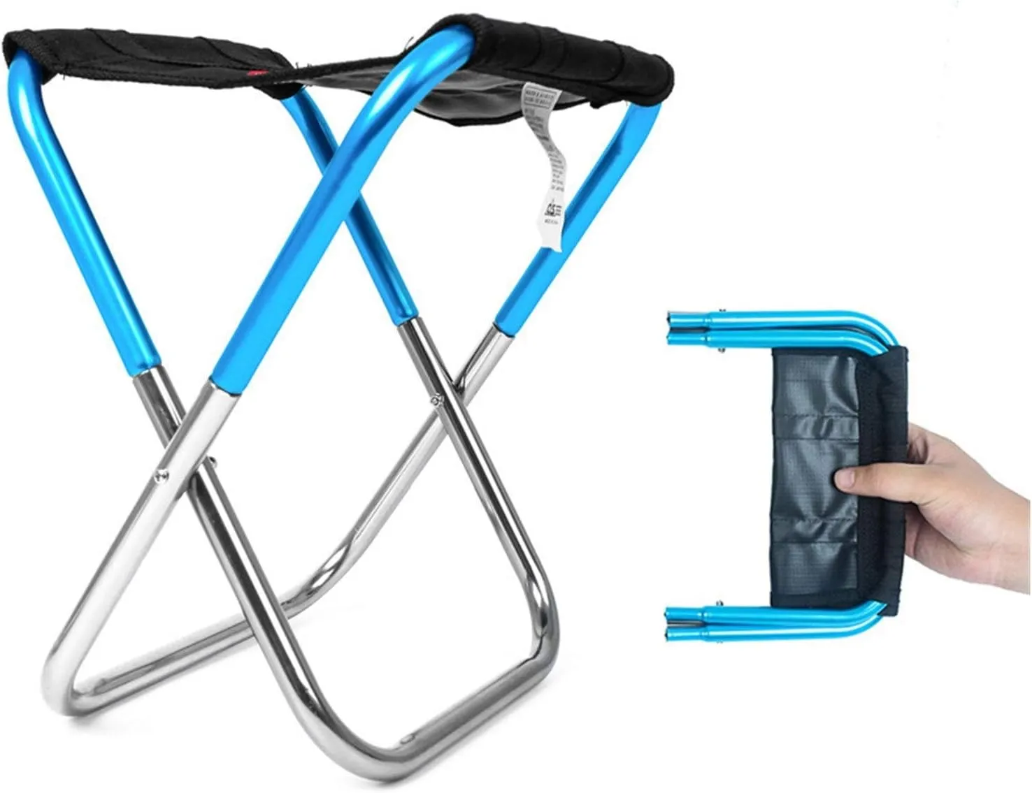 Camping Folding Chair Portable Aluminum Alloy Folding Chair Stool Seat Outdoor Fishing Camping Outdoor Lightweight Fishing Seat (Color : Red)