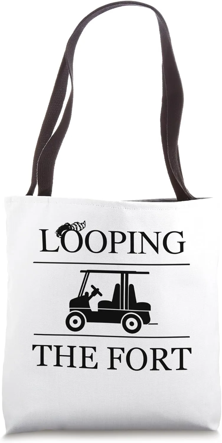 Camping Looping the Fort Golf Cart Driving Scavenger Hunt Tote Bag