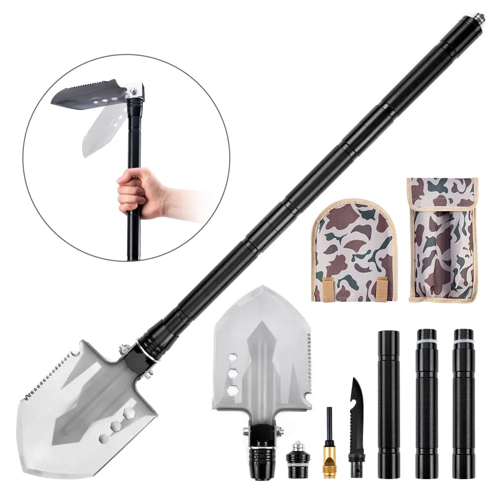 Camping Shovel Folding Durable Survival Shovel Kits