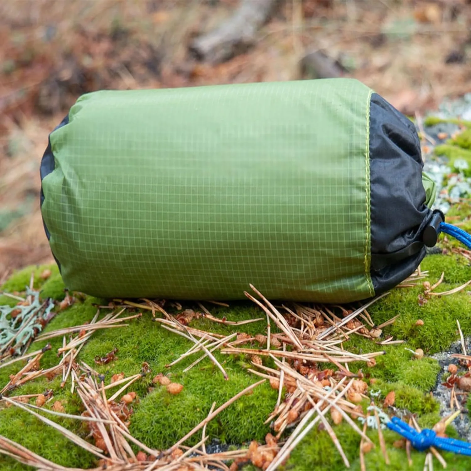 Camping Tarp, Ultralight Tarp Lightweight Sun Shelter Camping Mat Tent Footprint 15d Nylon Silicone 160g (Color : Khaki 210x150cm)
