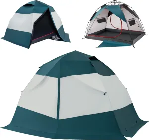 Camping Tent 2 Person, Waterproof & Blackout Double Layer Pop Up Outdoor Tent for Park, Picnic, Travel, Portable and Easy Setup, Slate Grey