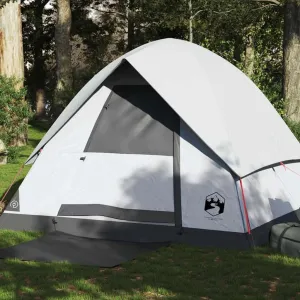 Camping Tent Dome 4-Person White Blackout Fabric Waterproof5,1KG