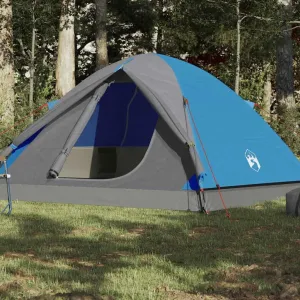 Camping Tent Dome 6-Person Blue Waterproof7,3KG