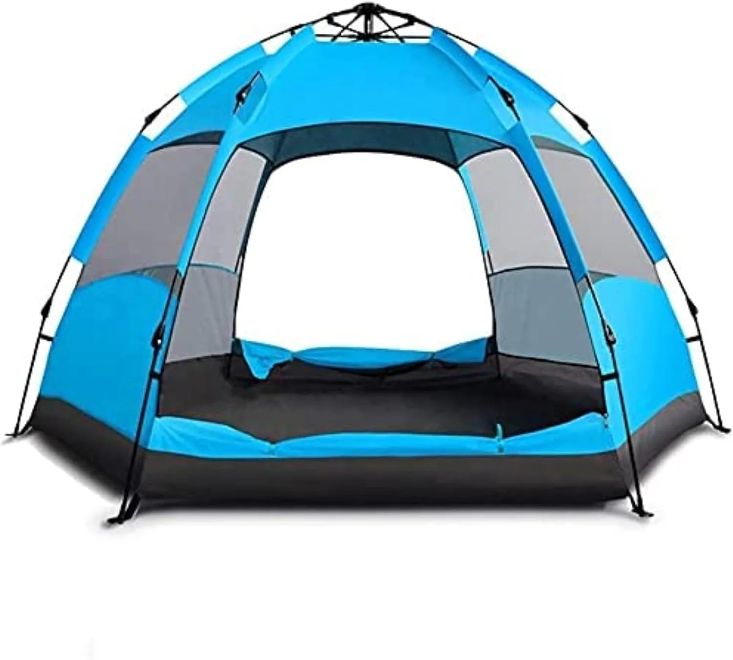 Camping Tents Shelters Ultra Large Pop Up Camping Tent for 5 to 7 Person | Automatic Opening Hexangular Hydraulic Double Layer Tent | Trekking and Camping
