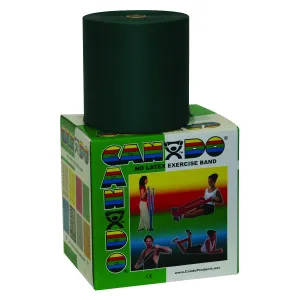 Cando-1385641 CanDo 10-5693 Latex Free Exercise Band, 100 yd, Green-Medium
