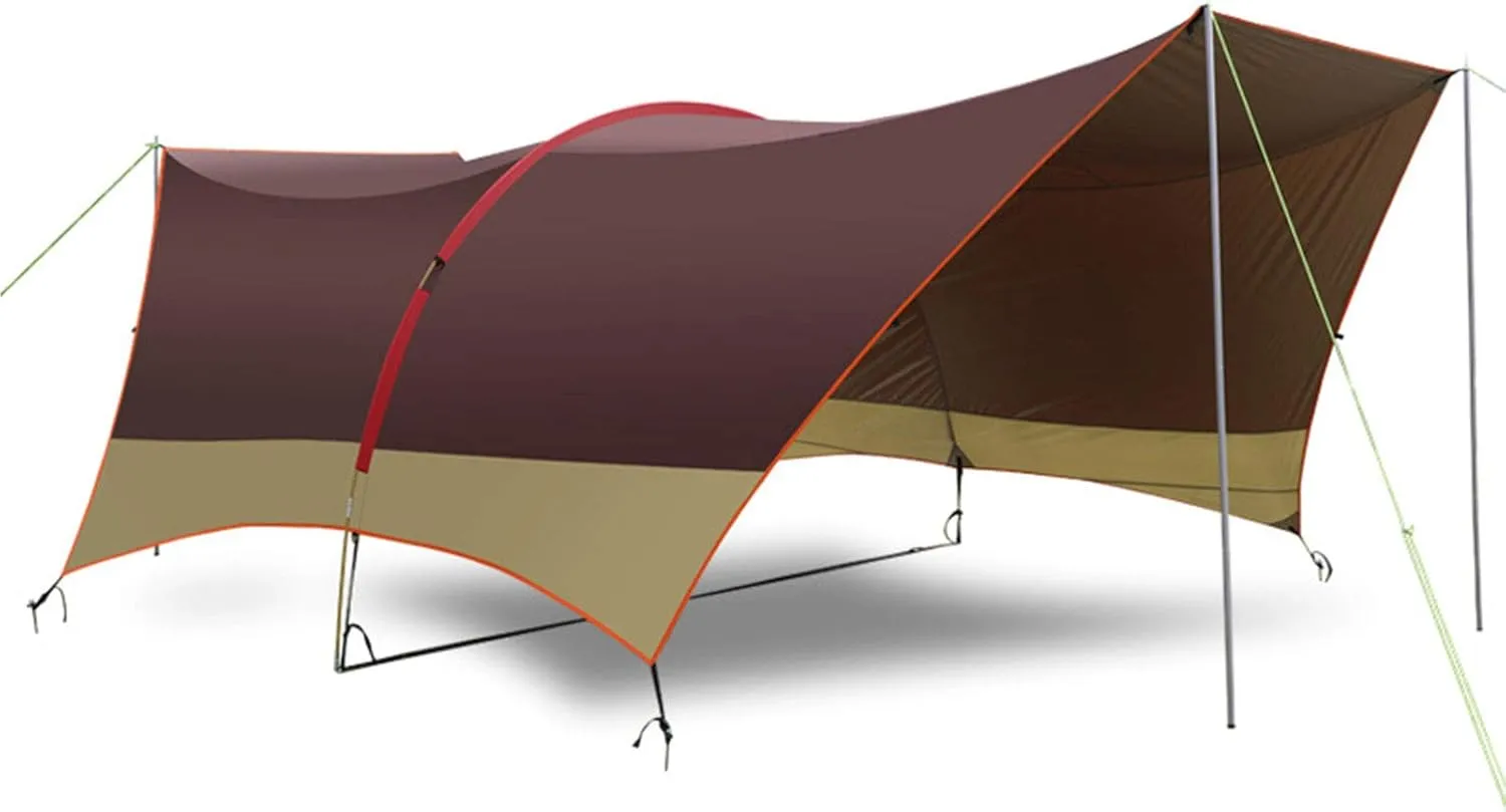Canopy Tent Outdoor Sun Protection Against Rainstorm Thick Family Picnic Beach Awning Camping Barbecue Pergola b (D)