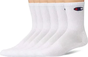 Champion Men's Double Dry Moisture Wicking Crew Socks; 6, 8, 12 Packs Available