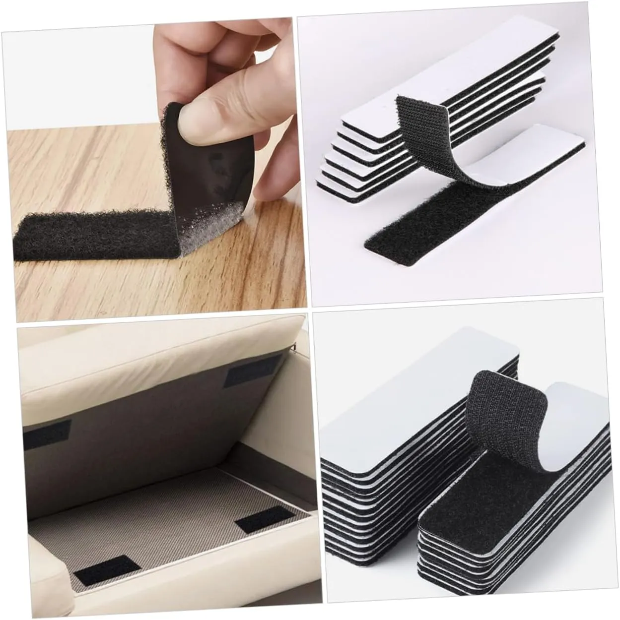 Ciieeo 4sets 8pcs Strong Adhesive Tape for Sofa Cushion Bed Sheets and Rugs Double Sided Adhesive Pads for Home Office and Workshop Use 8pcs*4