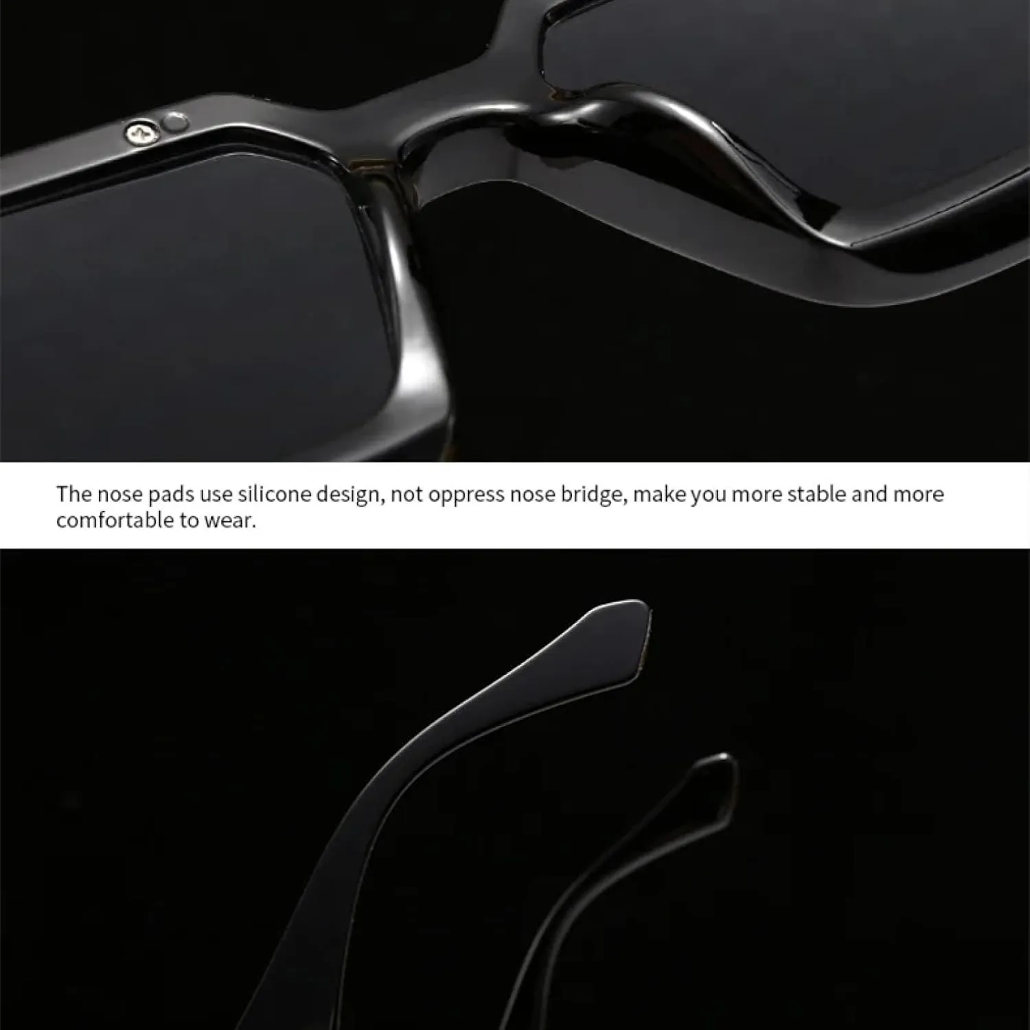 Classic Big Concave Frame Sunglasses Women for Men Luxury Vintage Punk Sunglasses Popular Eyeglasses Uv400