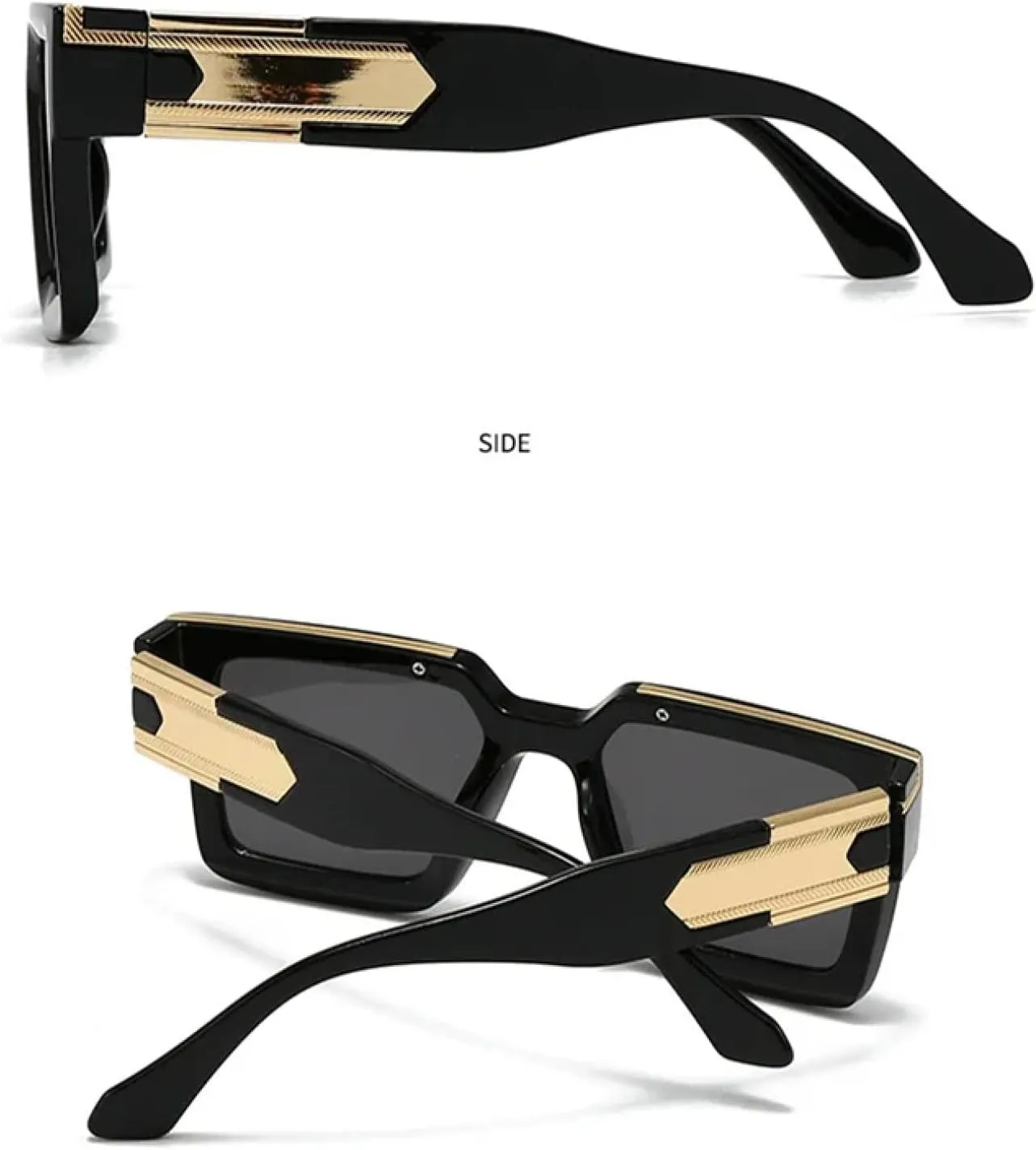 Classic Big Concave Frame Sunglasses Women for Men Luxury Vintage Punk Sunglasses Popular Eyeglasses Uv400
