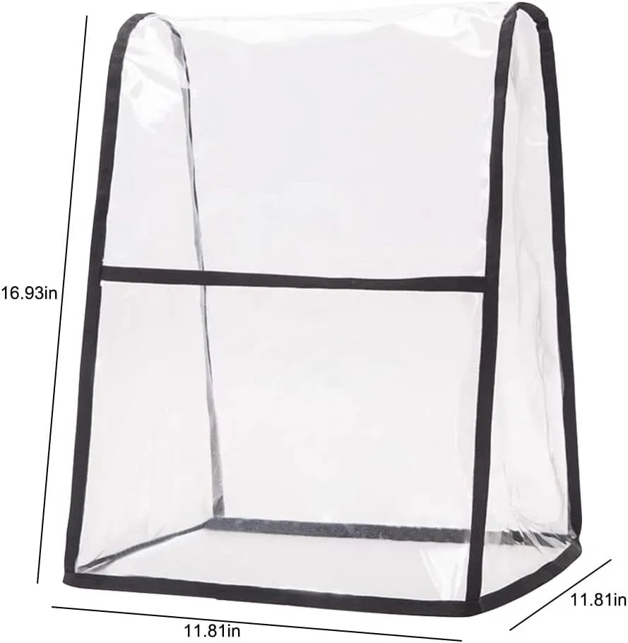 Clear Stand Mixer Cover, Kitchen Aid Mixer Covers for Kitchenaid Hamilton Mixers, Dust Cover Fits All Tilt Head & Bowl Lift Compatible 5-8 Quart Models(Transparent)