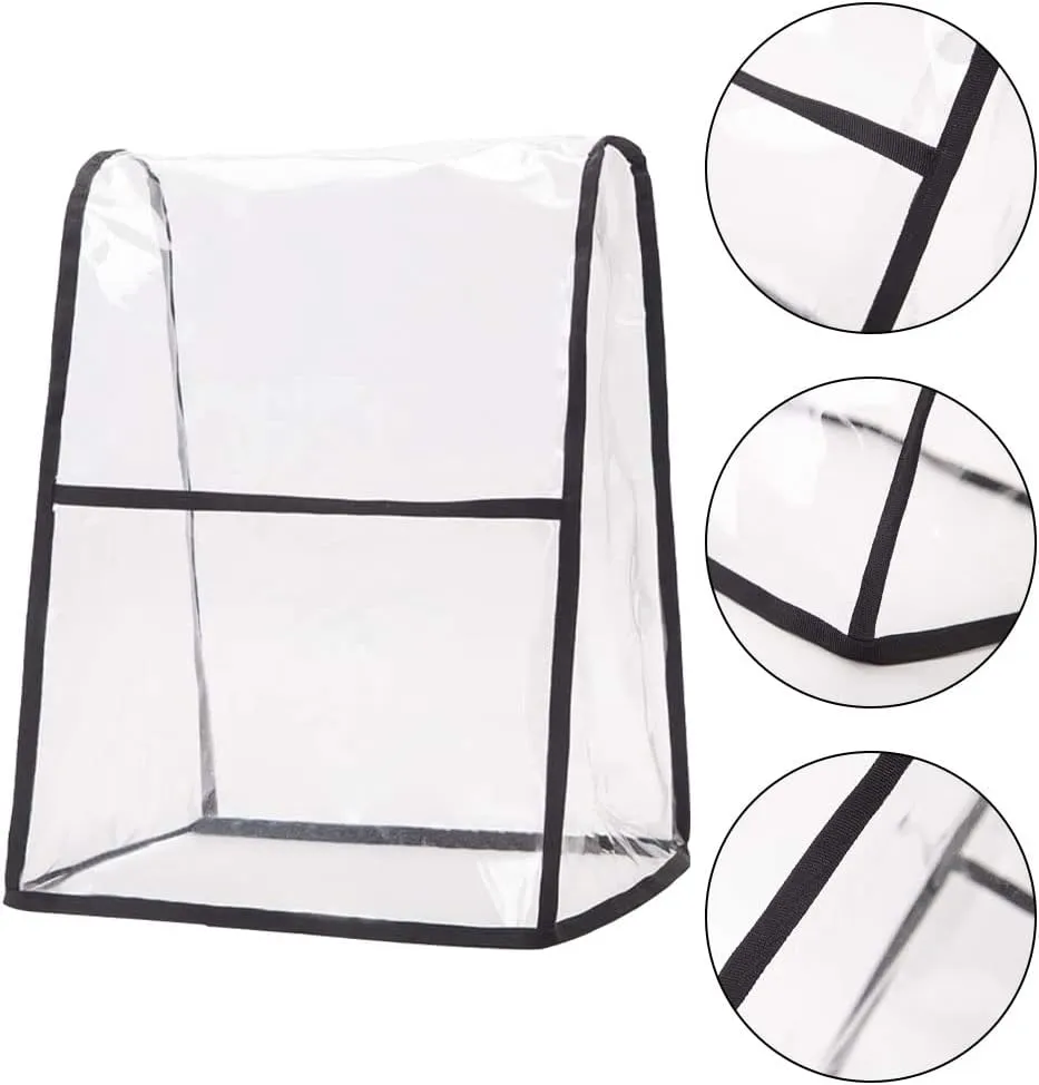 Clear Stand Mixer Cover, Kitchen Aid Mixer Covers for Kitchenaid Hamilton Mixers, Dust Cover Fits All Tilt Head & Bowl Lift Compatible 5-8 Quart Models(Transparent)