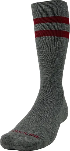CloudLine Men’s and Women’s Merino Wool Graduated Compression Socks - Light Cushion, Moisture Wicking, Made in USA - 1 Pair