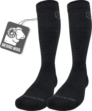 CloudLine - Merino Wool Graduated Compression Socks for Men and Women - Ultralight, Moisture Wicking, Made in USA - 1 Pair