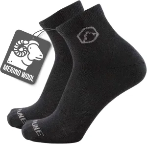 CloudLine Merino Wool Running Socks for Men and Women - Ankle, Thin, Anti-Blister, Moisture Wicking, Made in USA - 1 Pair