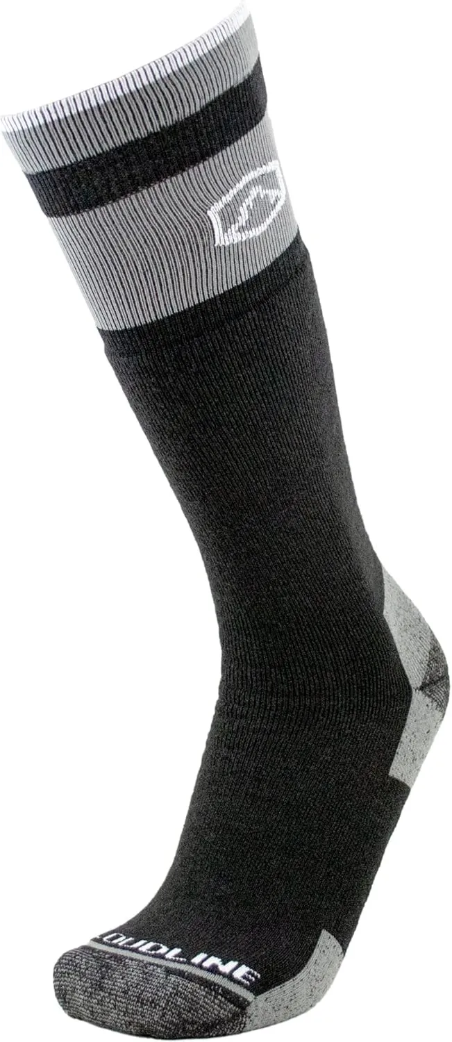 CloudLine, Merino Wool Socks for Men and Women, Mid-Calf Ski & Snowboarding Socks - Medium Cushioned & Moisture Wicking Socks