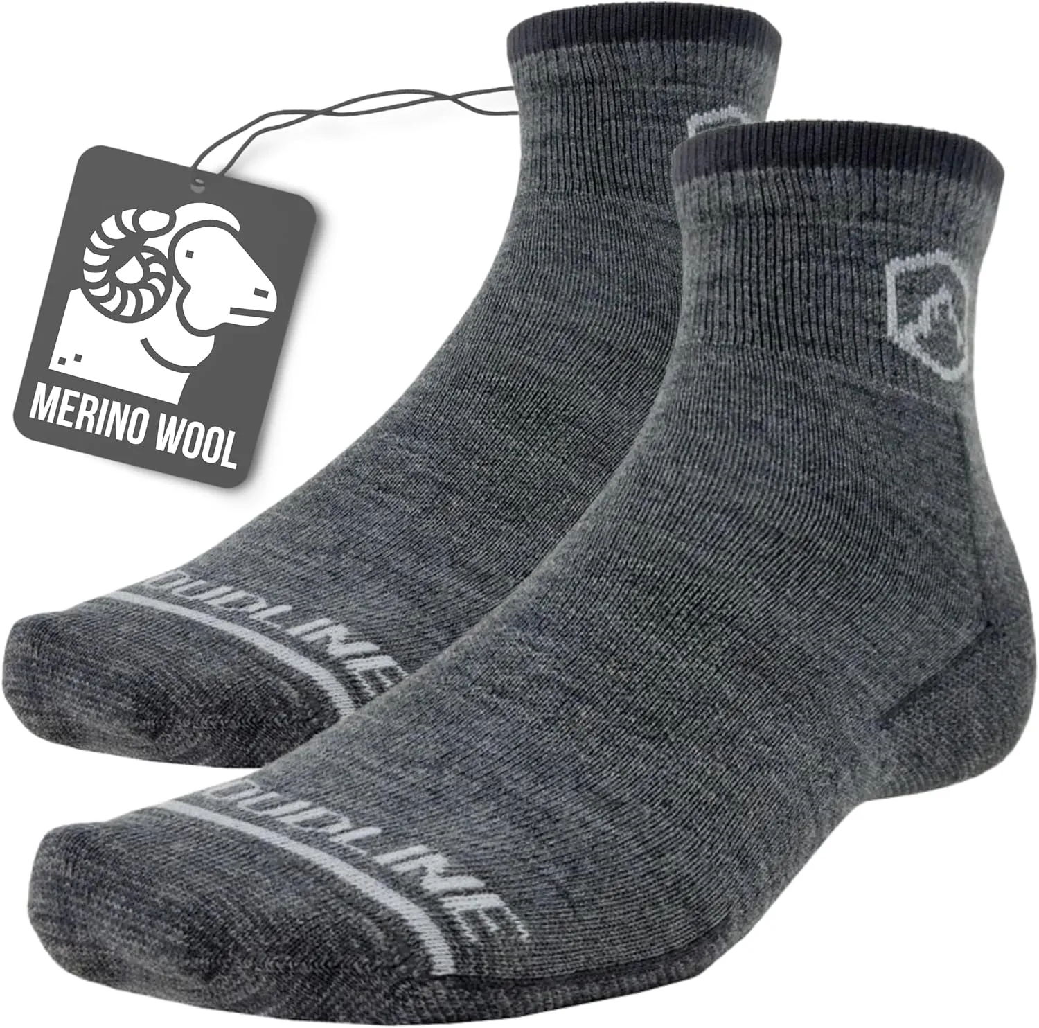 CloudLine - Merino Wool Socks for Men and Women, Wool Running Socks - Full Cushion, Anti-Blister & Moisture Wicking - 1 Pair