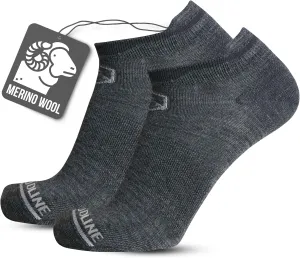 CloudLine Ultralight Merino Wool Running Socks for Men and Women - Thin, Anti-Blister, Moisture Wicking, Made in USA - 3 Pair
