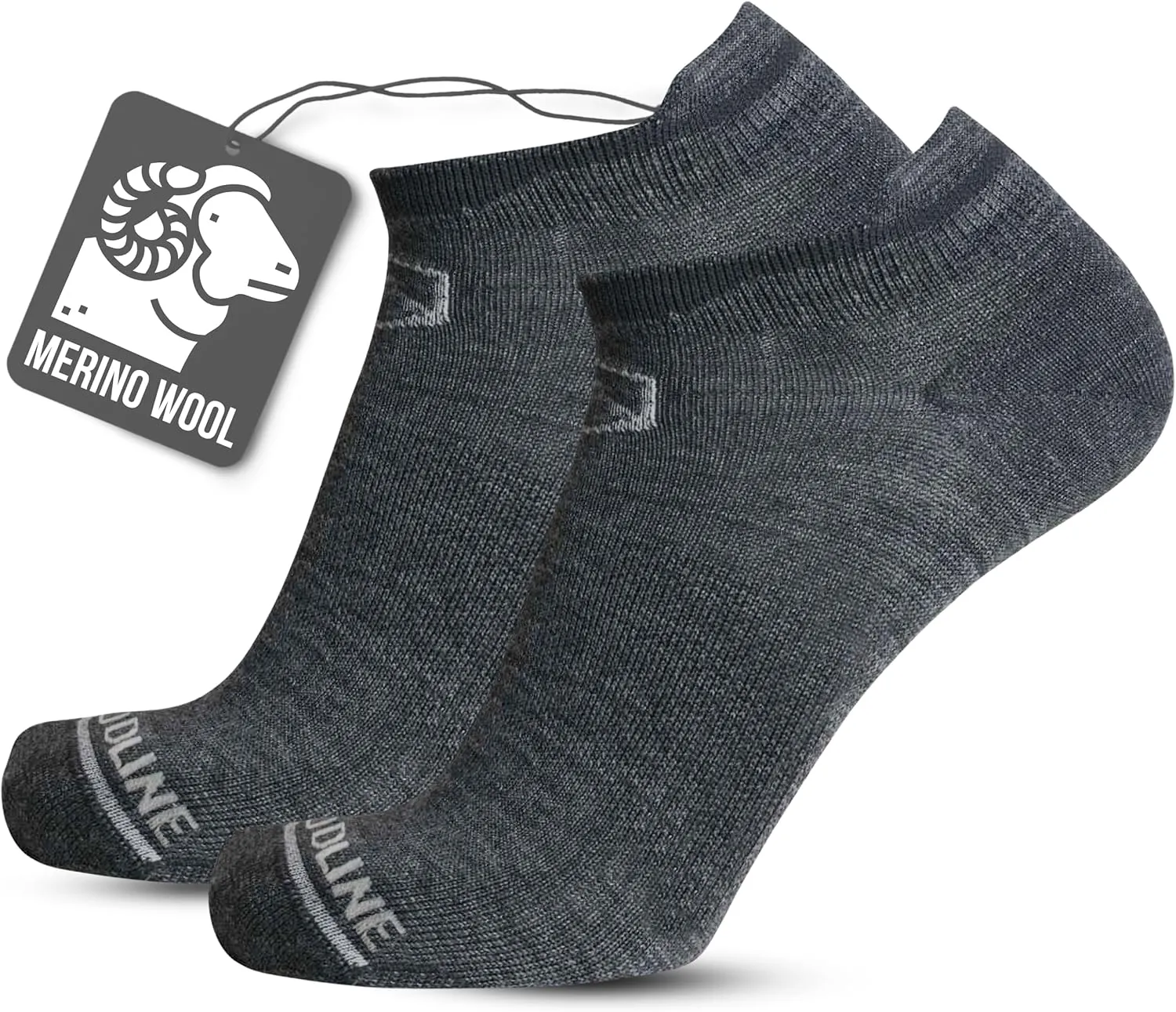 CloudLine Ultralight Merino Wool Running Socks for Men and Women - Thin, Anti-Blister, Moisture Wicking, Made in USA - 3 Pair