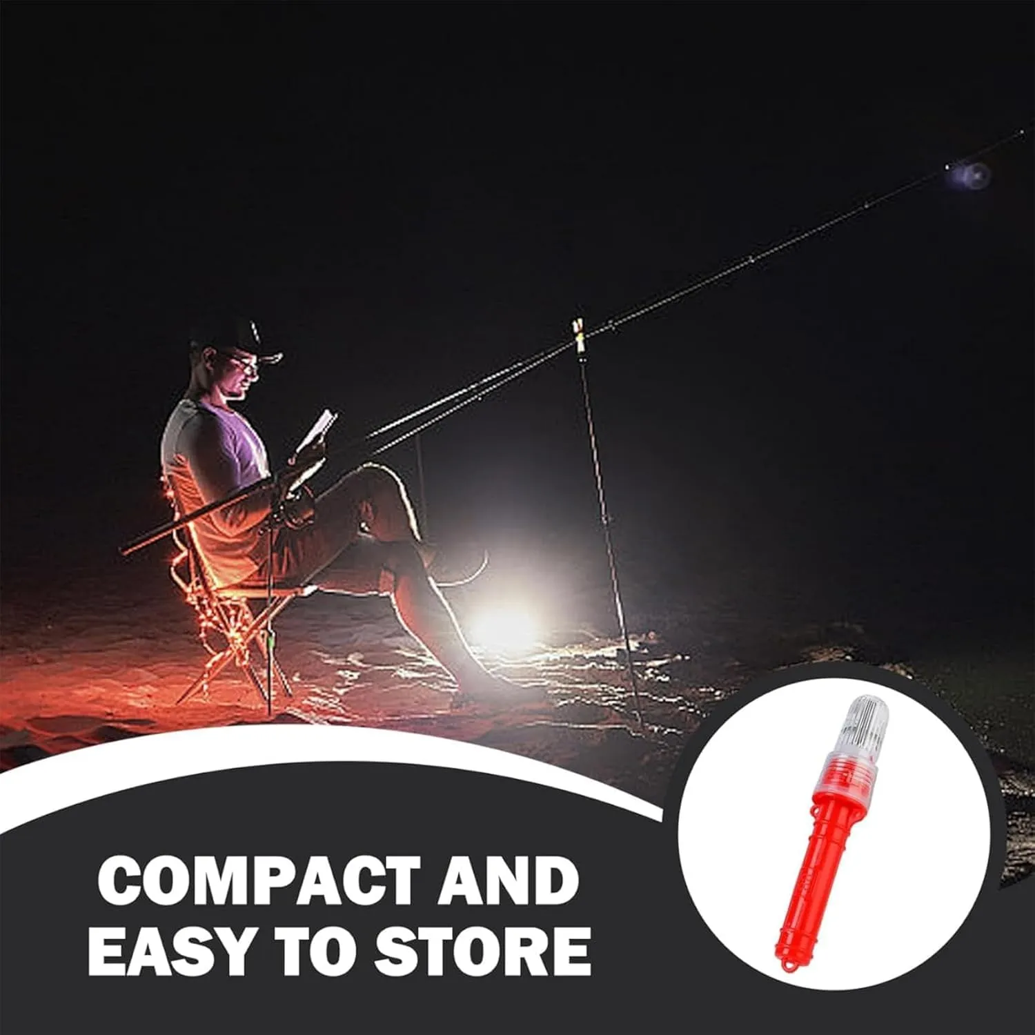Coast Guard Approved Boat Flares Marine - Upgraded Electronic Flares Kit, Waterproof Emergency Signals for Fishing Nets/Buoys/Boats (5pcs)