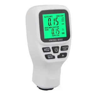 Coating Thickness Tester,High Coating Paint Thickness Gauge Paint Paint Thickness Tester Suitable for Manufacturing, Metal Processing, Chemical Industry, Customs Inspection, Etc.(White)