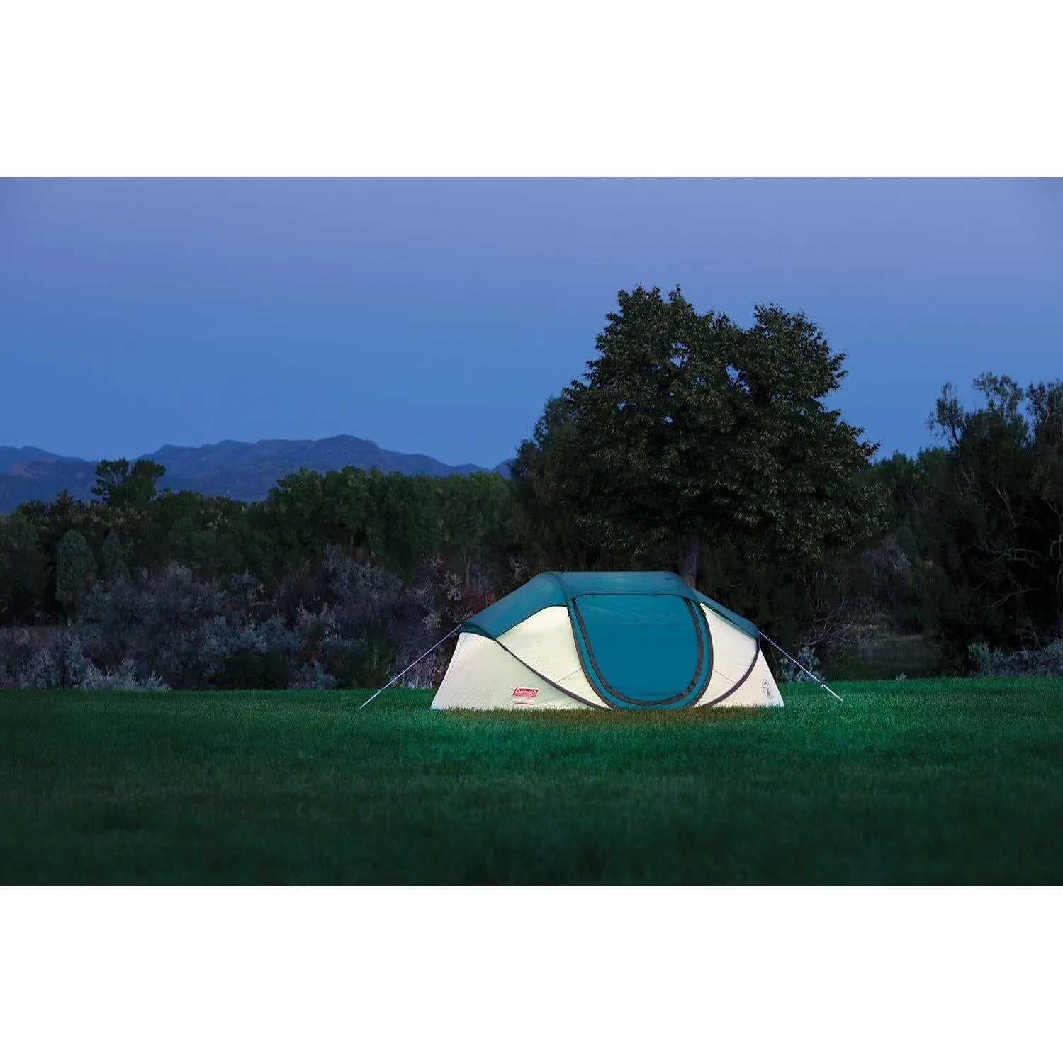 Coleman Festival Tent Galiano 4 Person Fast Pitch Blue Camping Festival Fishing