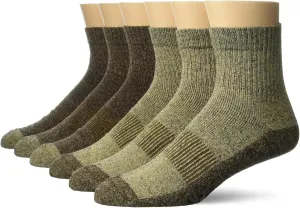 Columbia Men's 6 Pack Moisture Control Quarter Socks