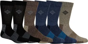 Columbia Men's Moisture Control Crew Socks 6-Pack