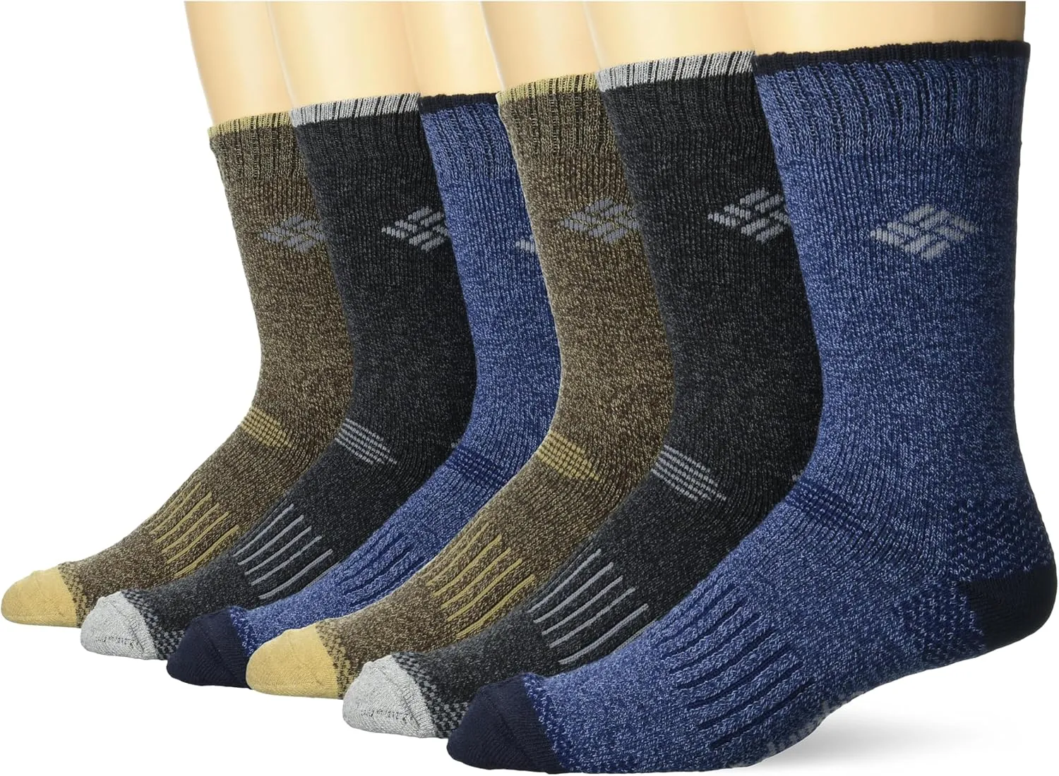 Columbia Men's Moisture Control Quarter Crew Socks 6-Pack