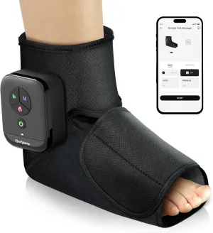 Comfytemp Portable Foot Massager with Heat, Mothers Day Gift for Mom Women Men, FSA HSA Eligible Foot Compression Massager for Plantar Fasciitis, Rechargeable Ankle Massage (1 Pack, Fits Size 6 to 12)