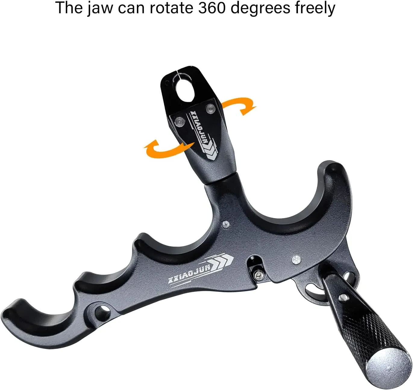 Compound Bow Aid Releaser and D Loop Rope，Adjustable Can Rotate 360° Thumb Release Bow Aluminum Alloy Aids，Archery Release Aids