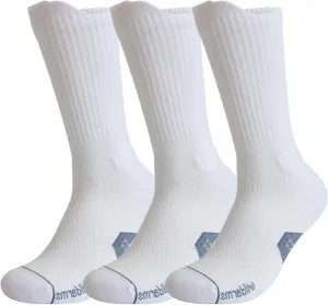 Compression Running Crew Socks Athletic Hiking Moisture Wicking Socks 3 Pack