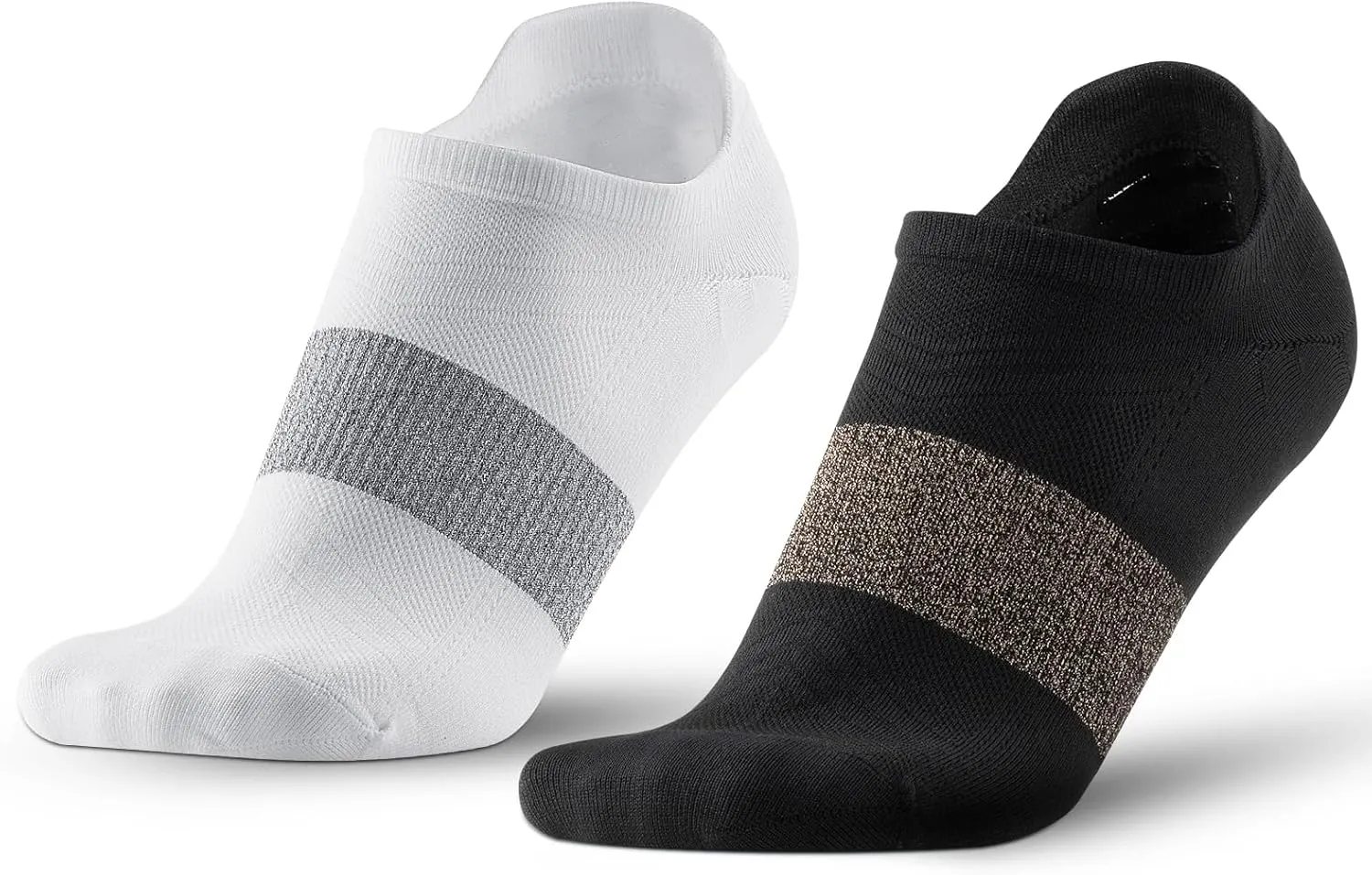Compression Silver Ankle Socks Odor Control Lightweight Arch Support Fit Performance Low Cut Athletic Running Socks 2 Pairs