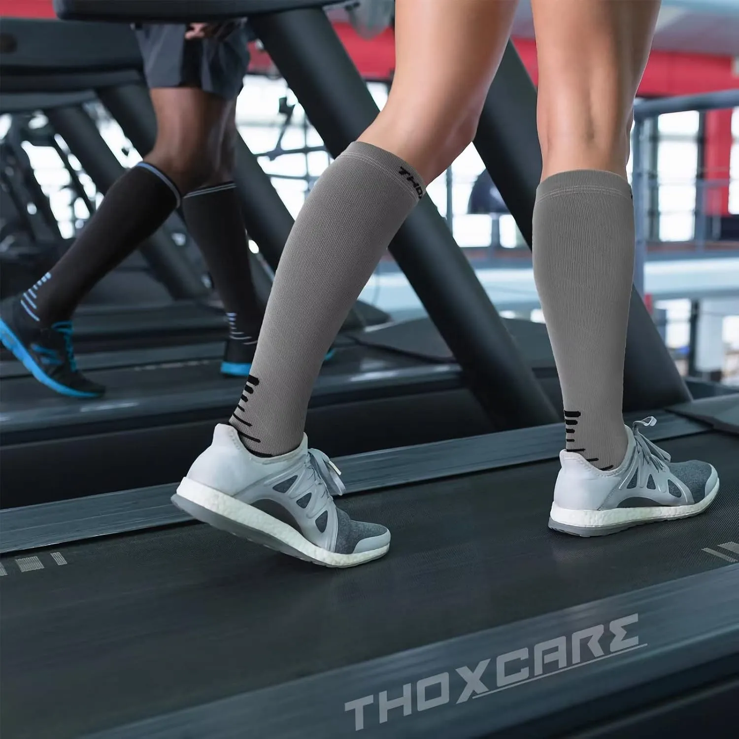 Compression Socks for Women Men 20-30 mmHg, Knee High Support Circulation Sock for Travel Sport Medical (1or 2Pair)