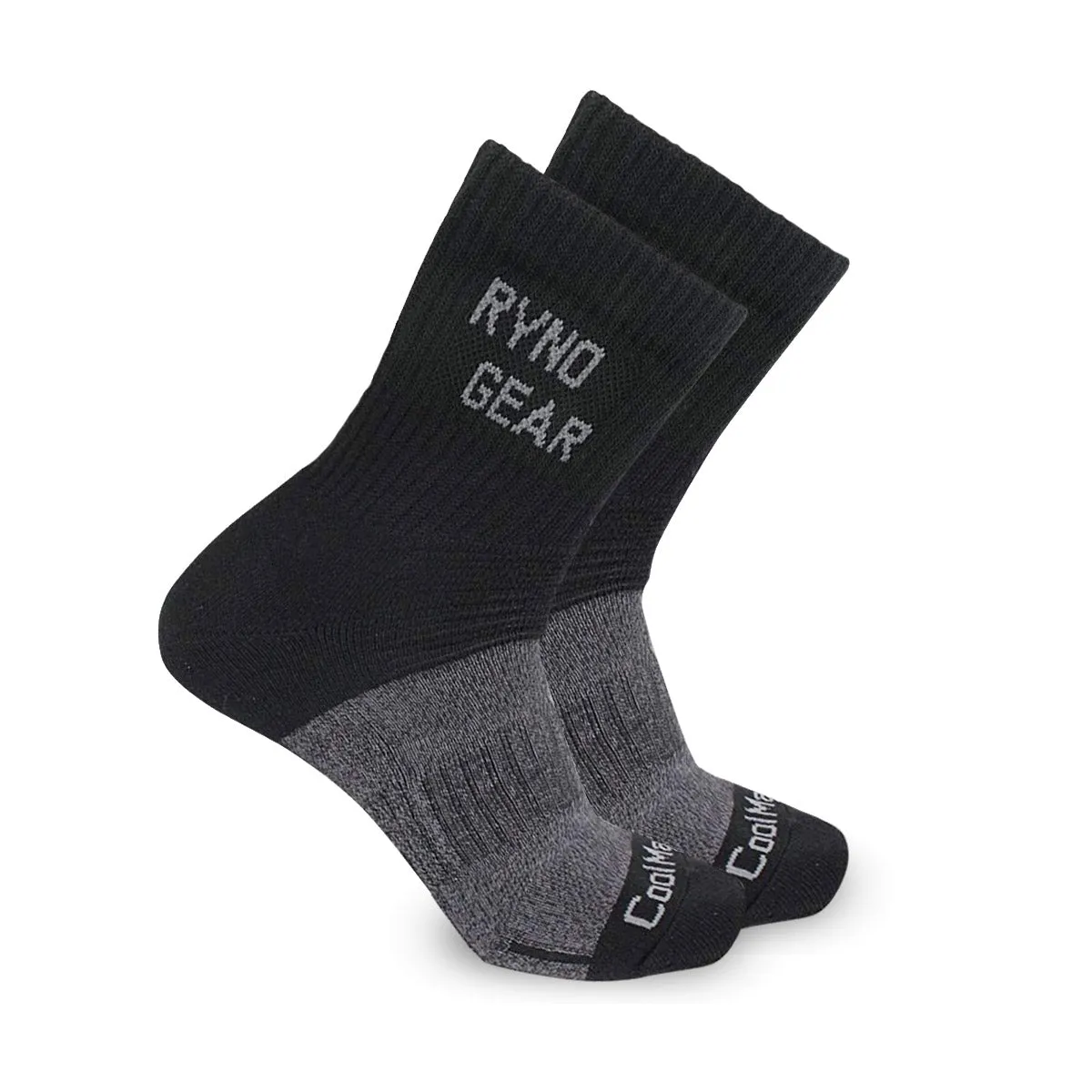 CoolMax 4" Moisture Wicking Performance Comfort Fit Crew Socks