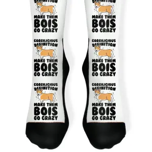 Corgilicious Parody Socks