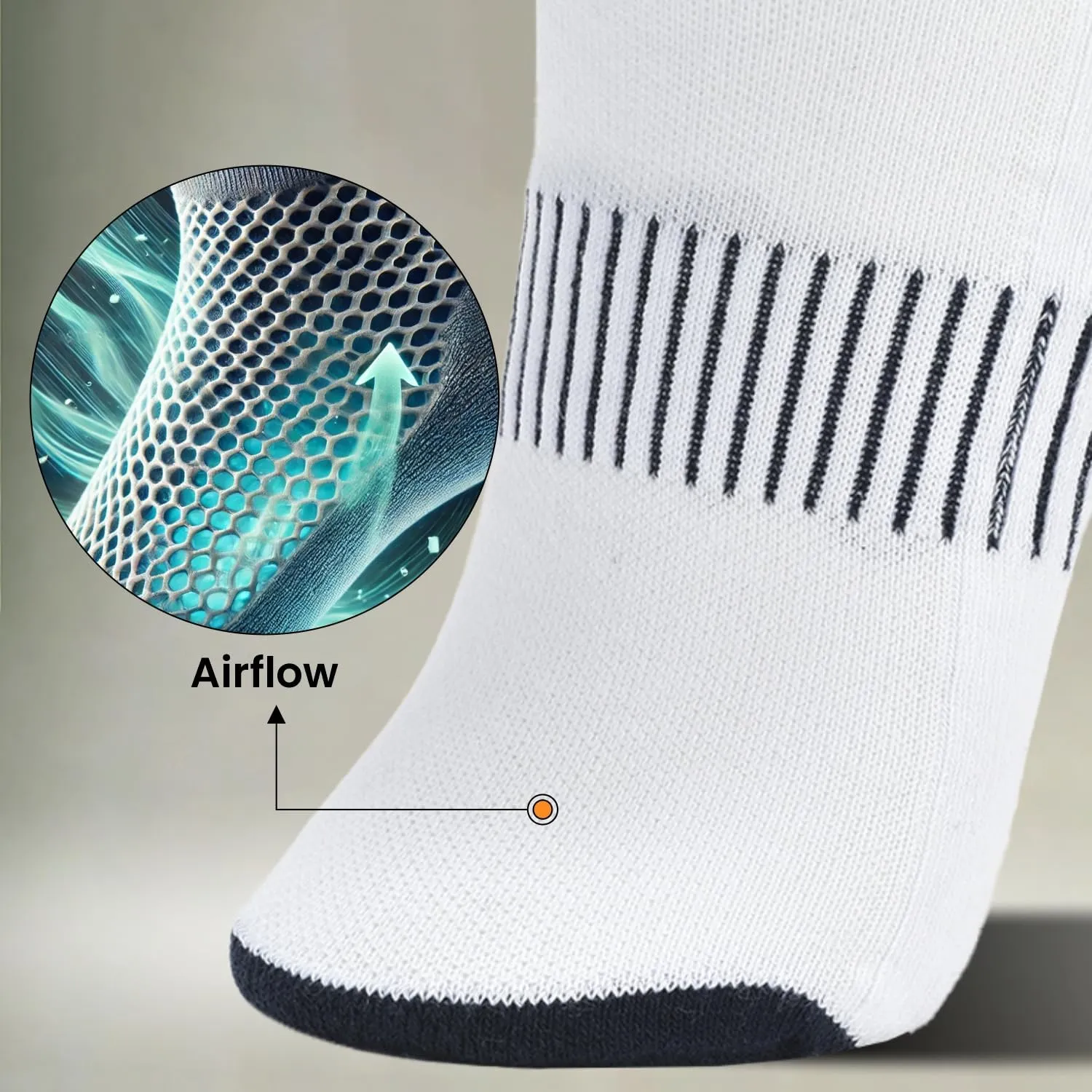 Cotton Anti-Blister Low Cut Cushioned Breathable Running Athletic Ankle Tab Running Socks for Men- (Pack of 6)