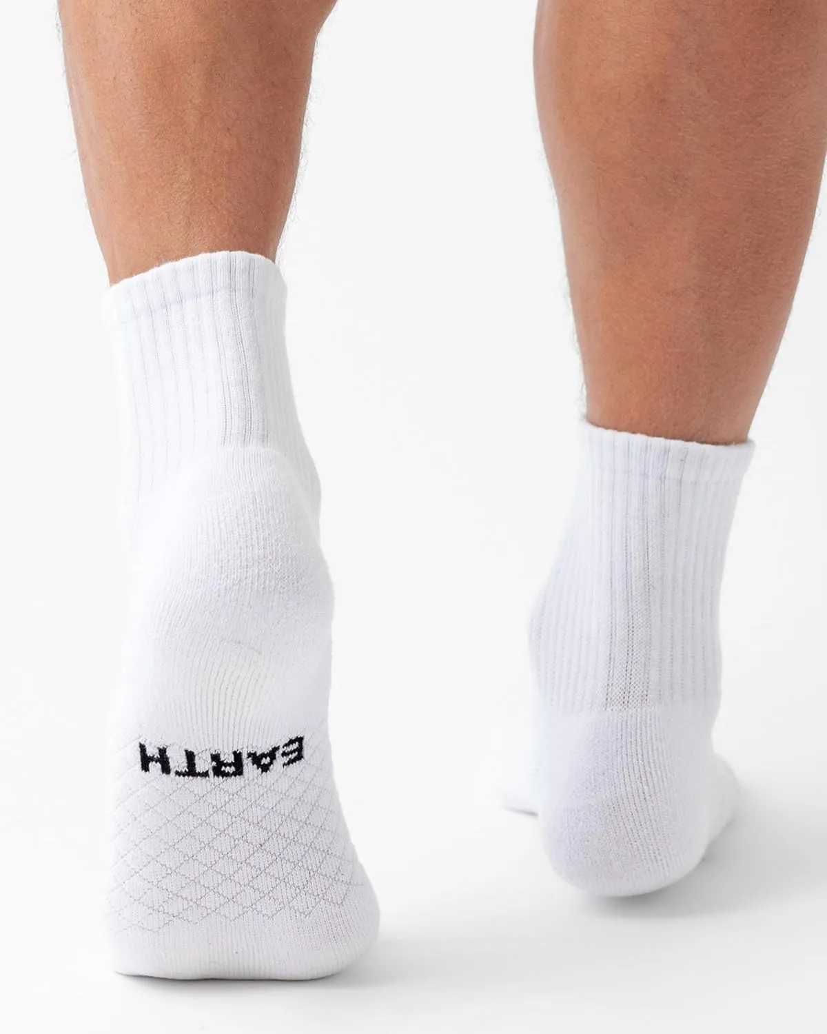 Cozy Earth Essential Quarter Socks for Women and Men – Soft Mercerized Cotton Crew Socks 2-Pack Set – Heel & Arch Support