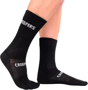 Creepers Blister Busting Merino Wool Toe Socks, Crew Length Hiking & Trails, Unisex for Men & Women Socks