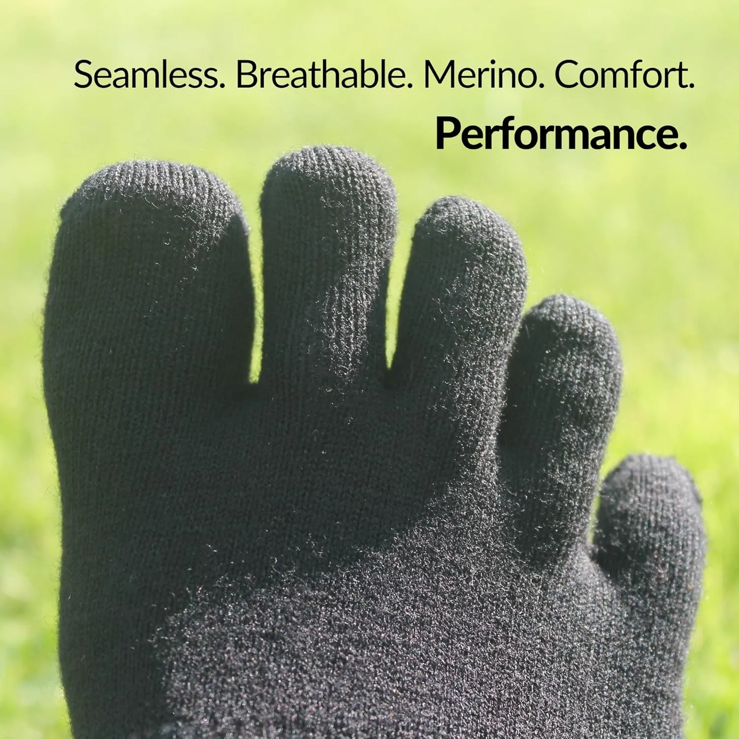 Creepers Blister Busting Merino Wool Toe Socks, Crew Length Hiking & Trails, Unisex for Men & Women Socks